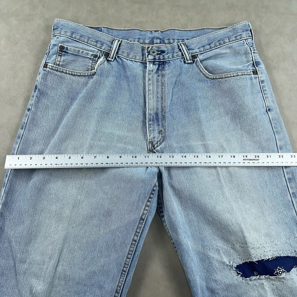 Vintage Levis 550 Jeans Mens‎ 36x32 Baggy Distressed Repaired Y2K (Fits 36x28.5)